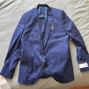 Mens J. Ferrar Bright Blue suit coat size 46 Long